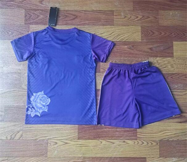 Youth Purple Real Madrid Custom 2024-25 Soccer Jersey Suit